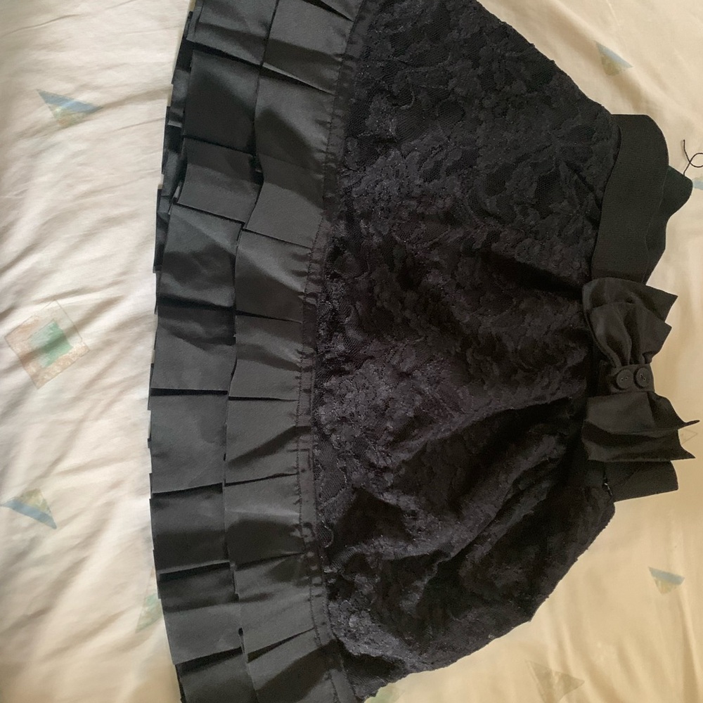 Twelve by Twelve Black Lace Mini Skirt